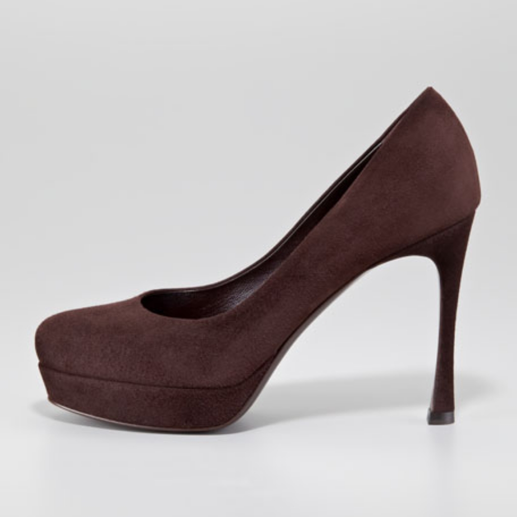 Ysl Gisele Suede Platform Pump